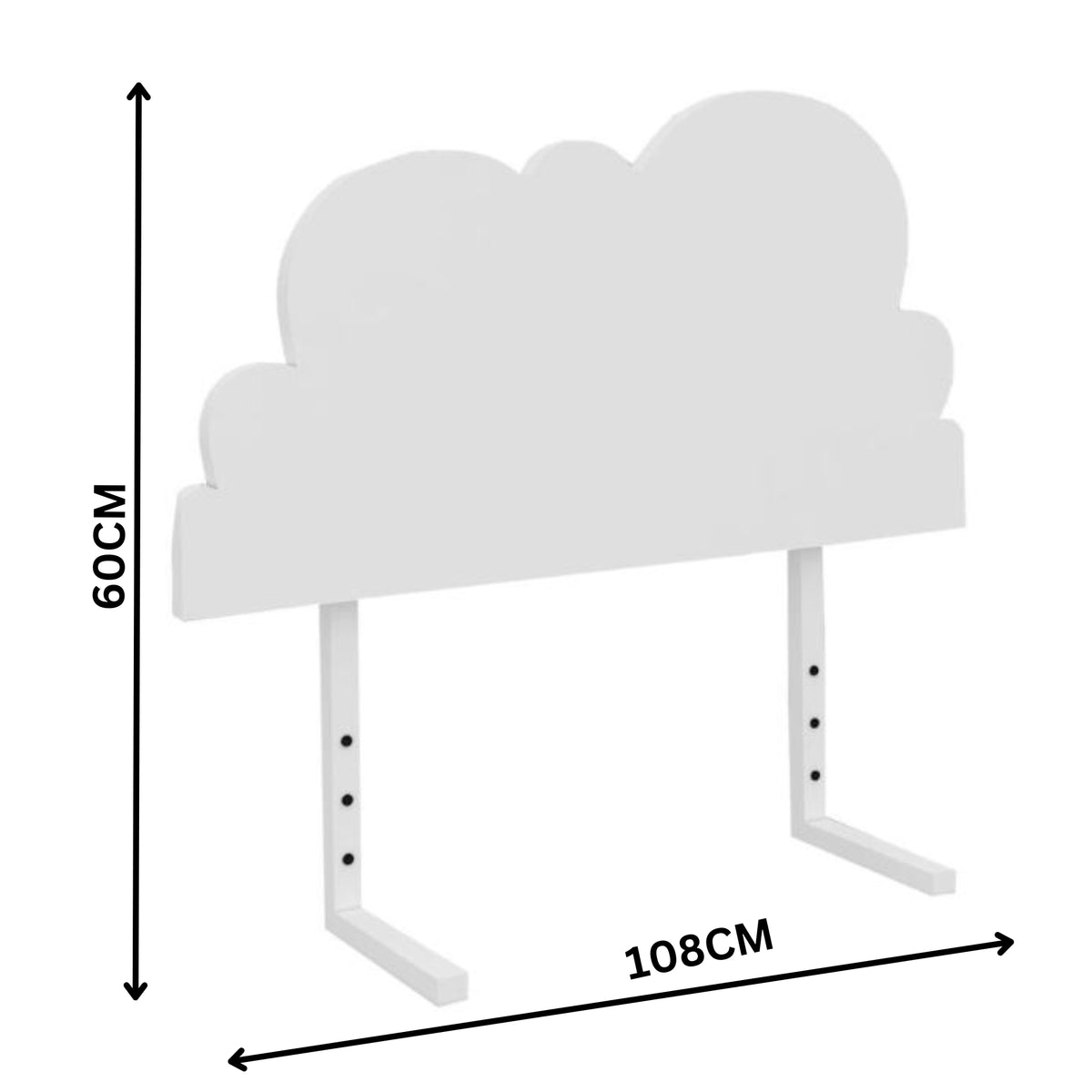 Disney Cloud Headboard Bedhead White