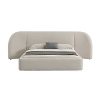 Divan King Bed Natural Boucle