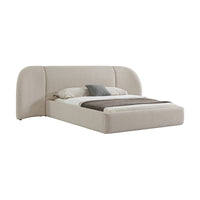 Divan King Bed Natural Boucle