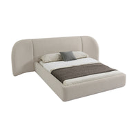 Divan King Bed Natural Boucle