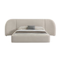 Divan Queen Bed Natural Boucle