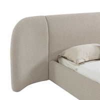 Divan Queen Bed Natural Boucle