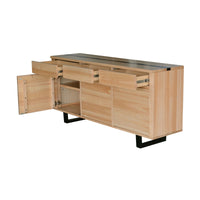 Dori 170cm Buffet Table Black Natural