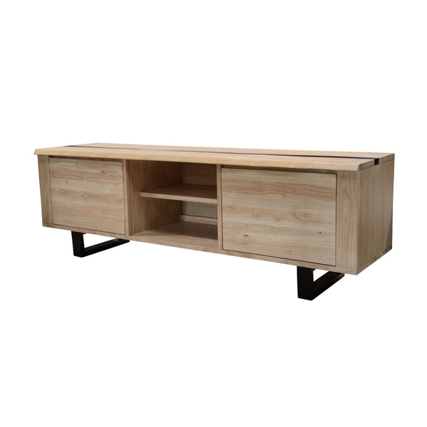 Dori 170cm ETU Entertainment TV Unit Black Natural