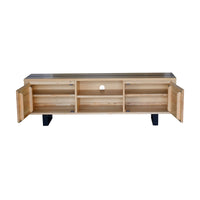 Dori 170cm ETU Entertainment TV Unit Black Natural
