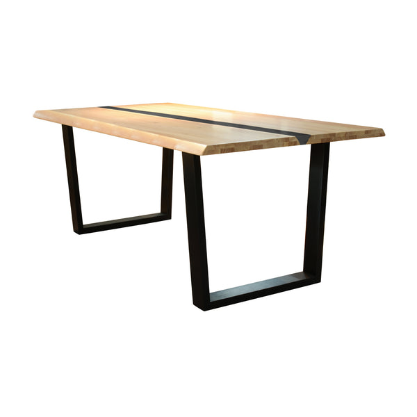 Dori 200cm Dining Table Black Natural