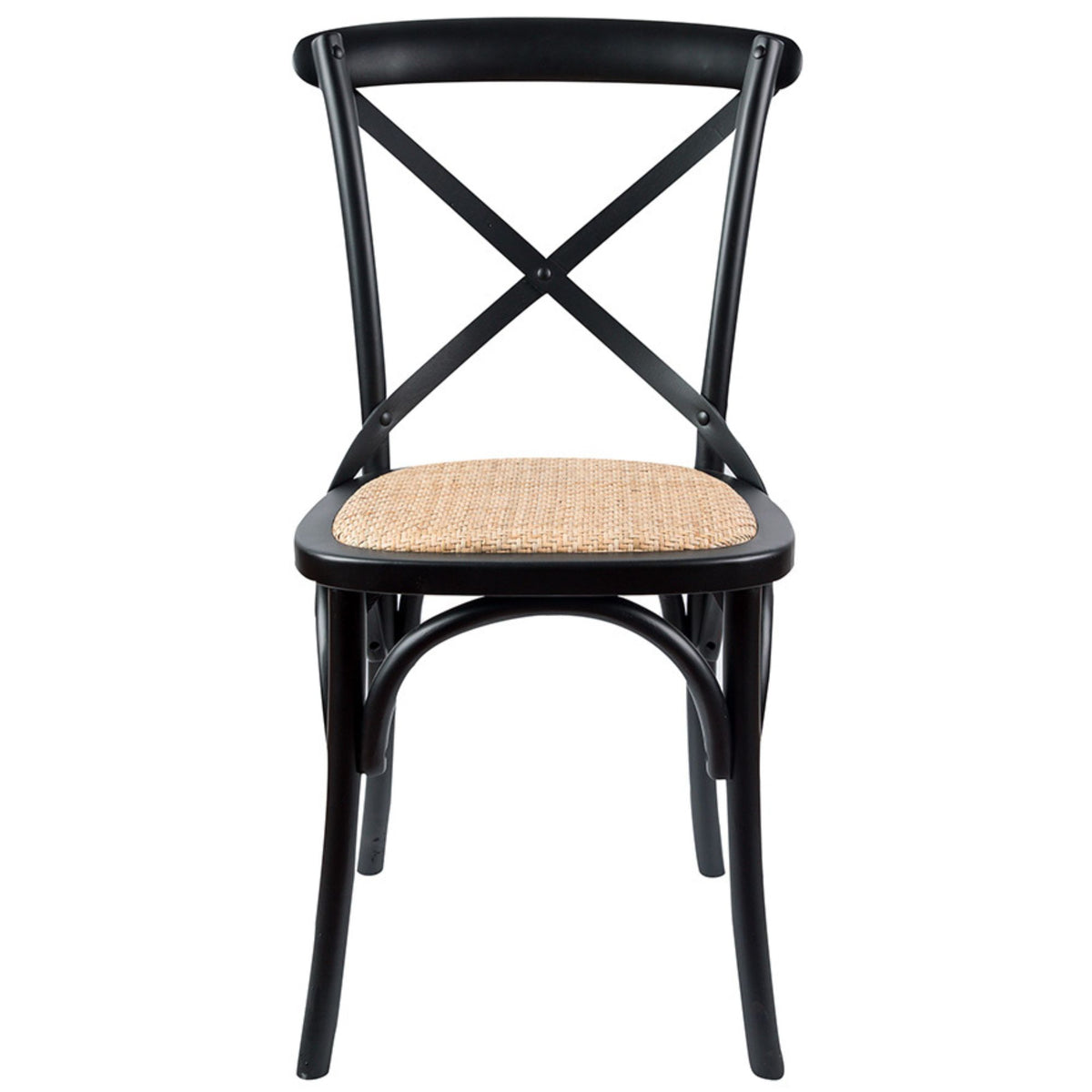 Dori 7pc Dining Table Set 6 Cross Back Chair Natural