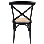 Dori 7pc Dining Table Set 6 Cross Back Chair Natural