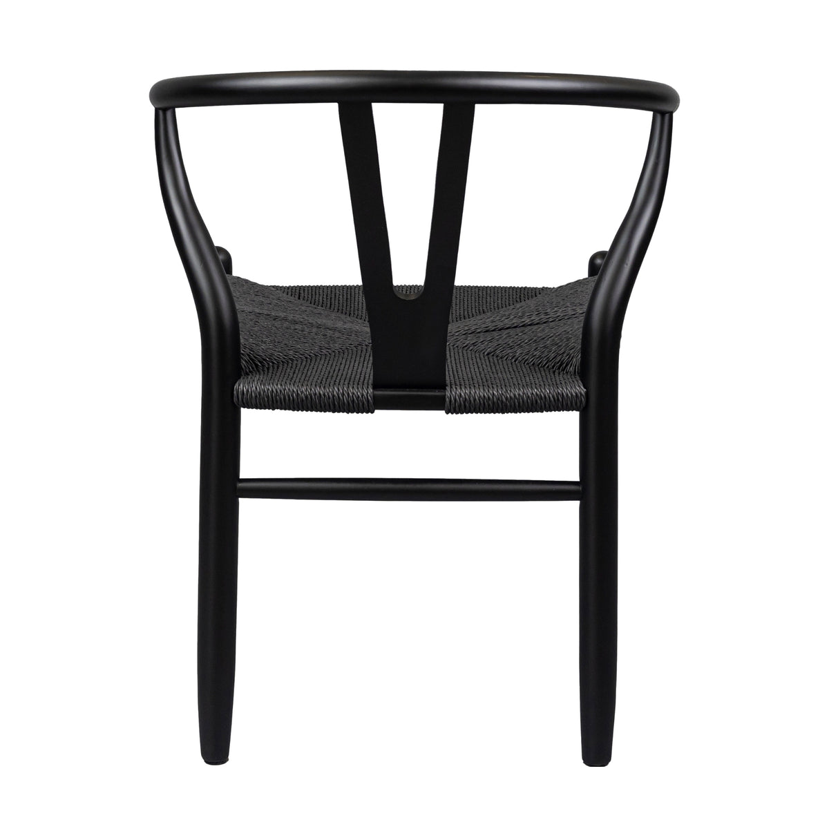Dori 7pc Dining Table Set 7 Wishbone Black Chair Natural