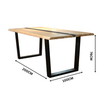 Dori 7pc Dining Table Set 7 Wishbone Chair Natural