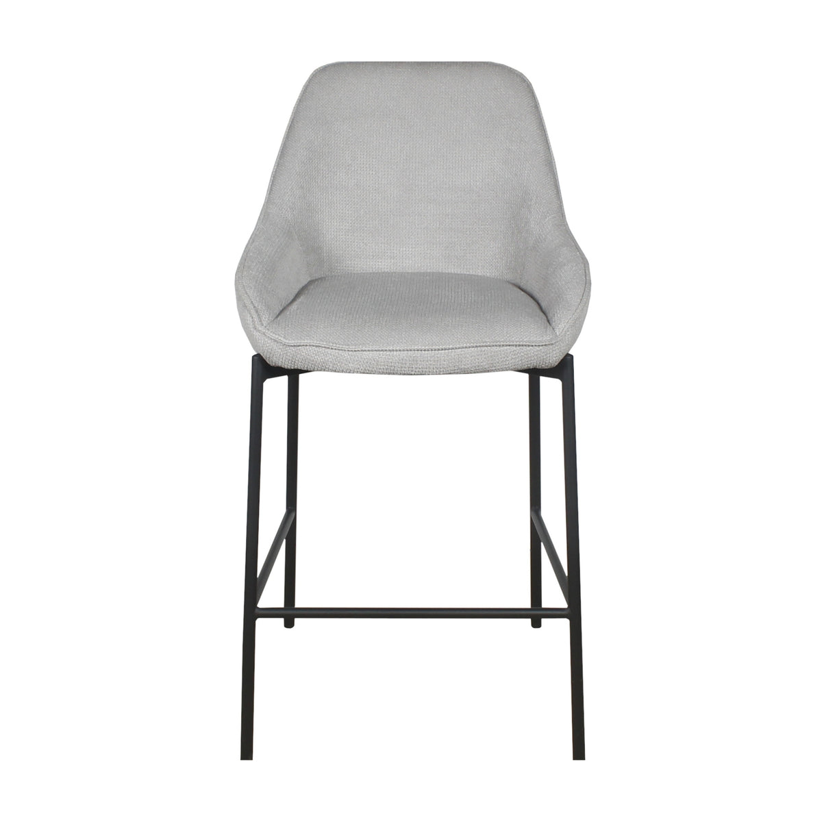 Dorris 2pc Set Bar Chair Barstool Light Grey