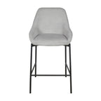 Dorris 2pc Set Bar Chair Barstool Light Grey