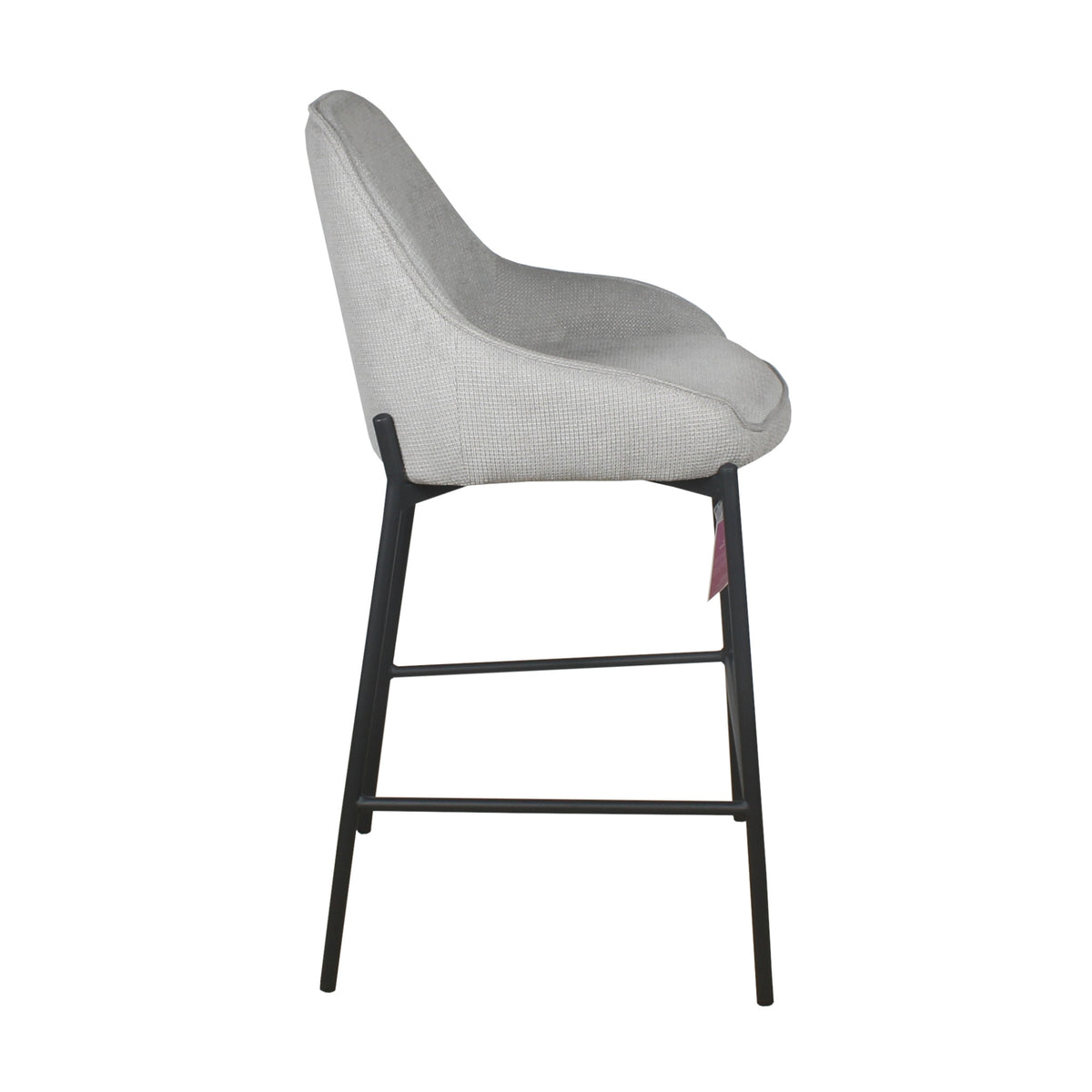 Dorris 2pc Set Bar Chair Barstool Light Grey