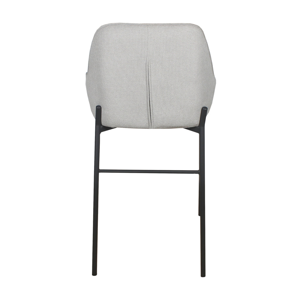 Dorris 2pc Set Bar Chair Barstool Light Grey