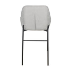 Dorris 2pc Set Bar Chair Barstool Light Grey