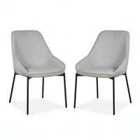 Dorris 2pc Set Dining Chair Light Grey
