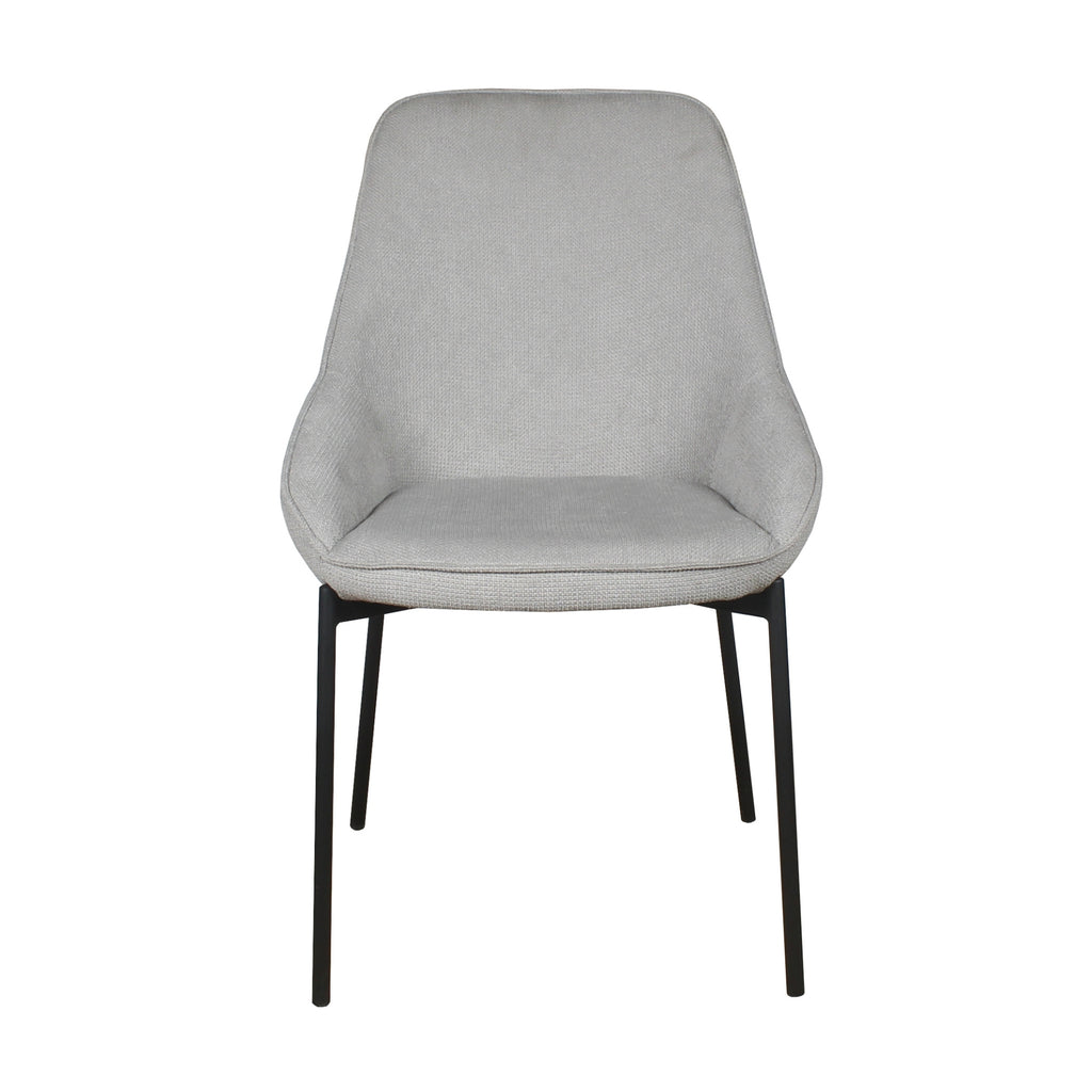Dorris 2pc Set Dining Chair Light Grey