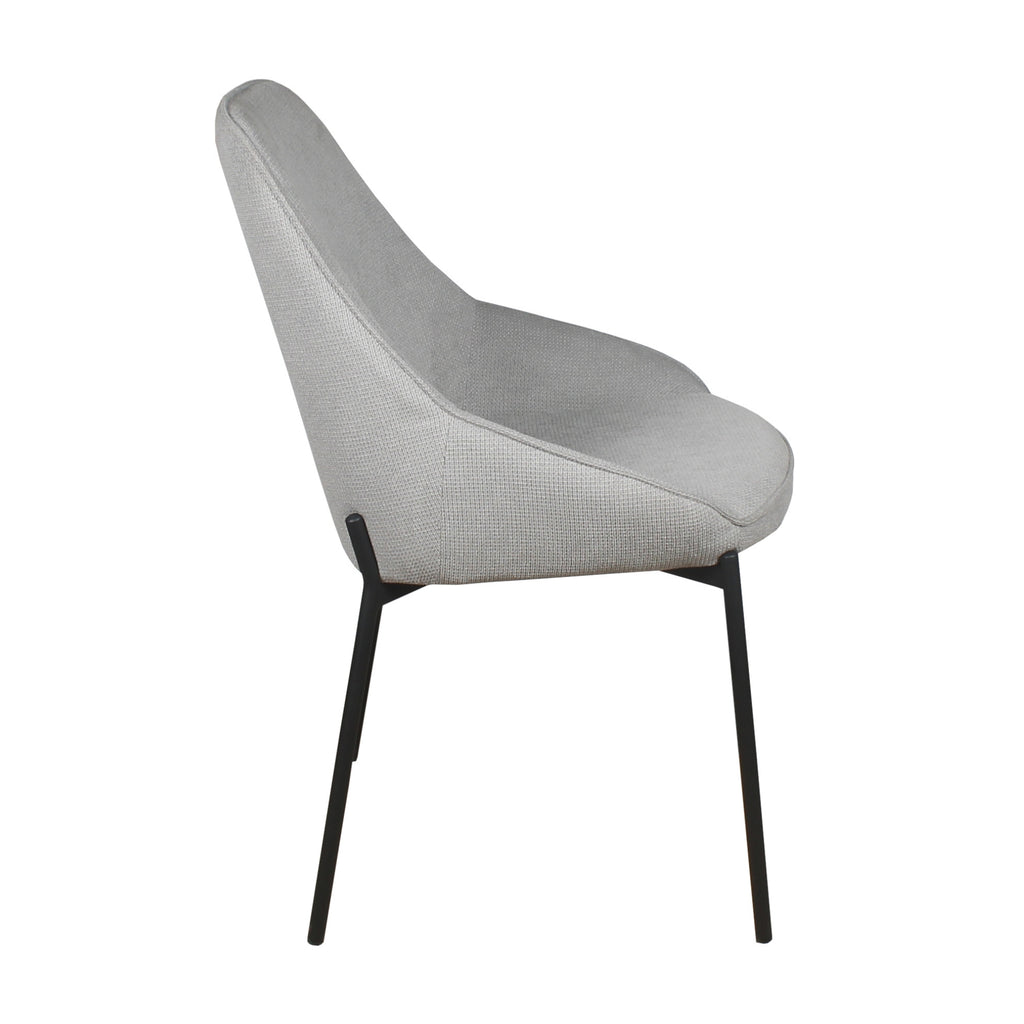 Dorris 2pc Set Dining Chair Light Grey