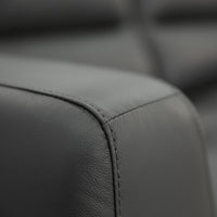 Downy Leather Sofa 2 Seater Gunmetal