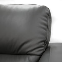 Downy Leather Sofa 2 Seater Gunmetal