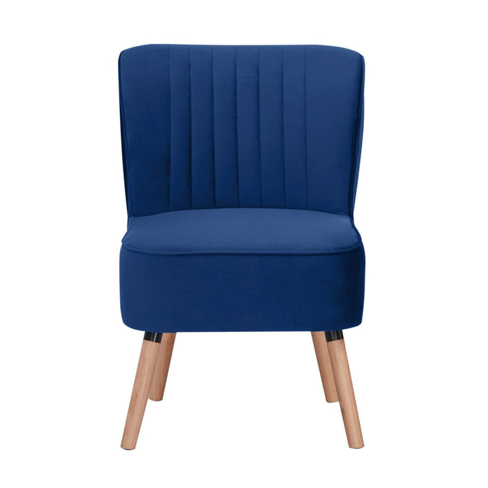 Drew Accent Chair Armchair Dark Blue 