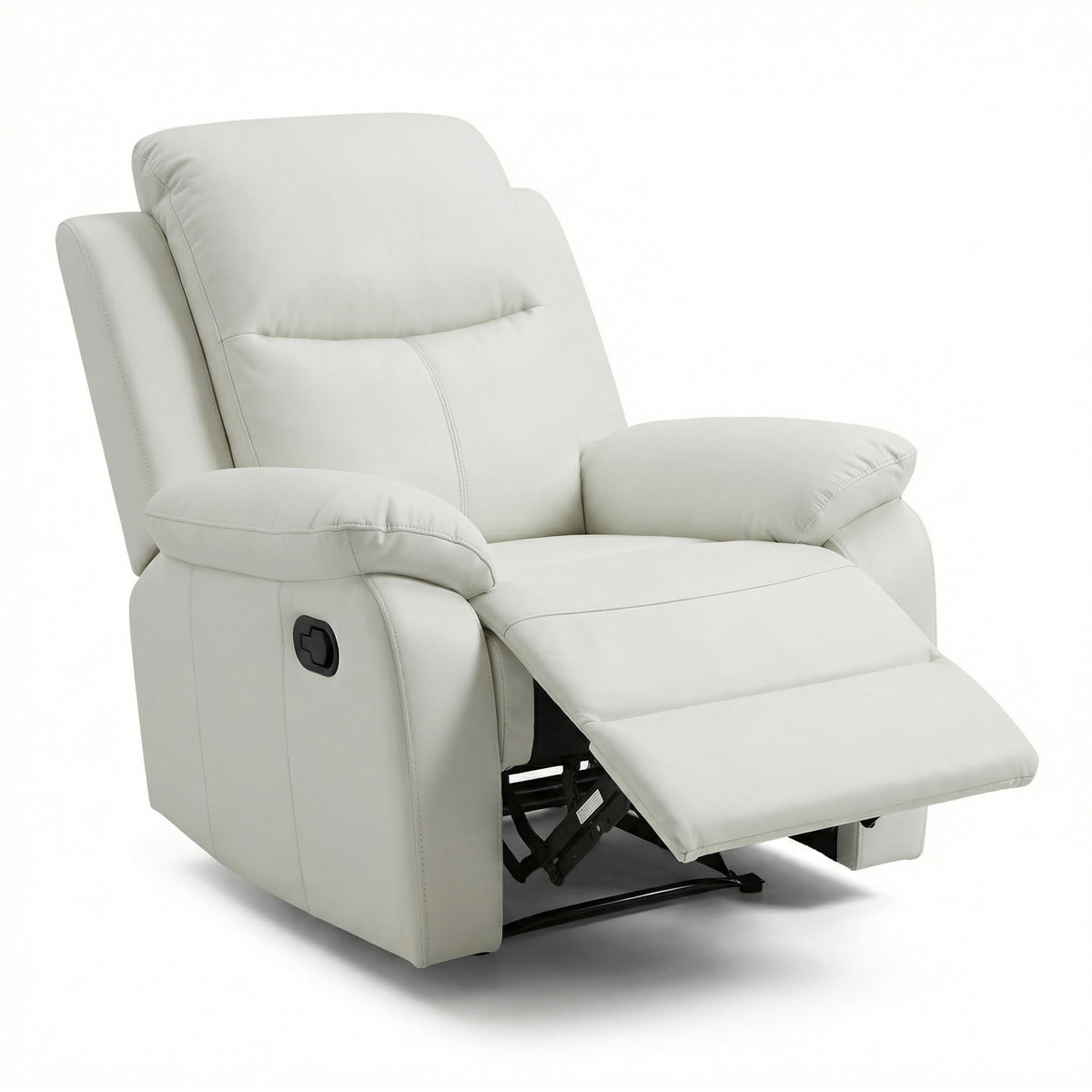 Duke 3+1+1 Seater Manual Recliner Genuine Leather Off White
