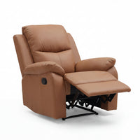 Duke 3+1+1 Seater Manual Recliner Genuine Leather Tan
