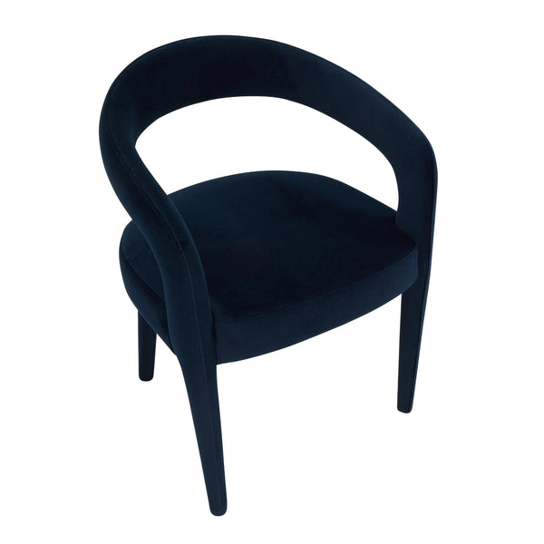 Eisha Velvet Dining Chair Indigo