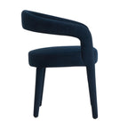 Eisha Velvet Dining Chair Indigo