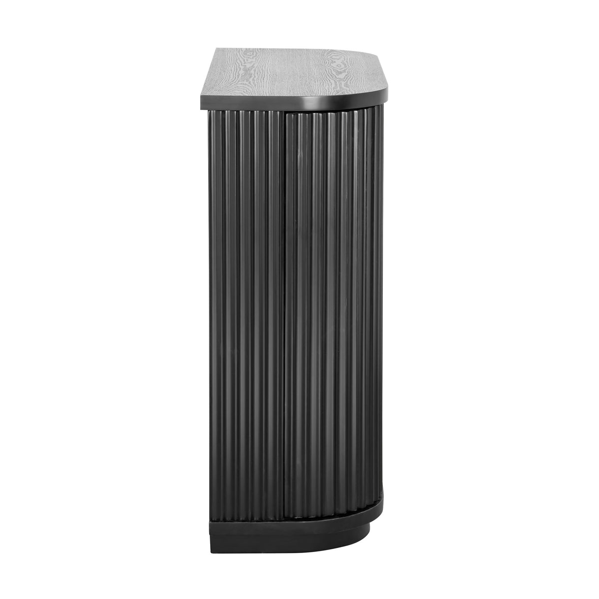 El Nino Flute 100cm Timber Storage Cabinet Black