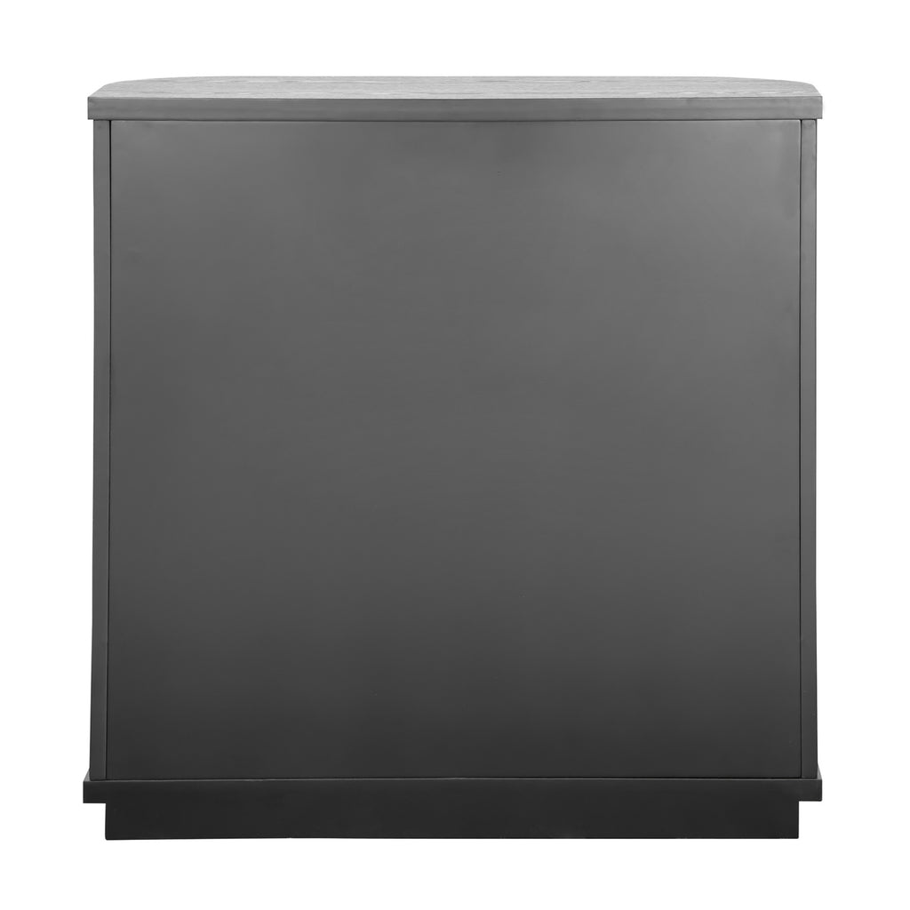 El Nino Flute 100cm Timber Storage Cabinet Black