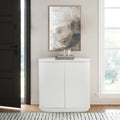 El Nino Flute 100cm Timber Storage Cabinet White