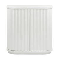 El Nino Flute 100cm Timber Storage Cabinet White