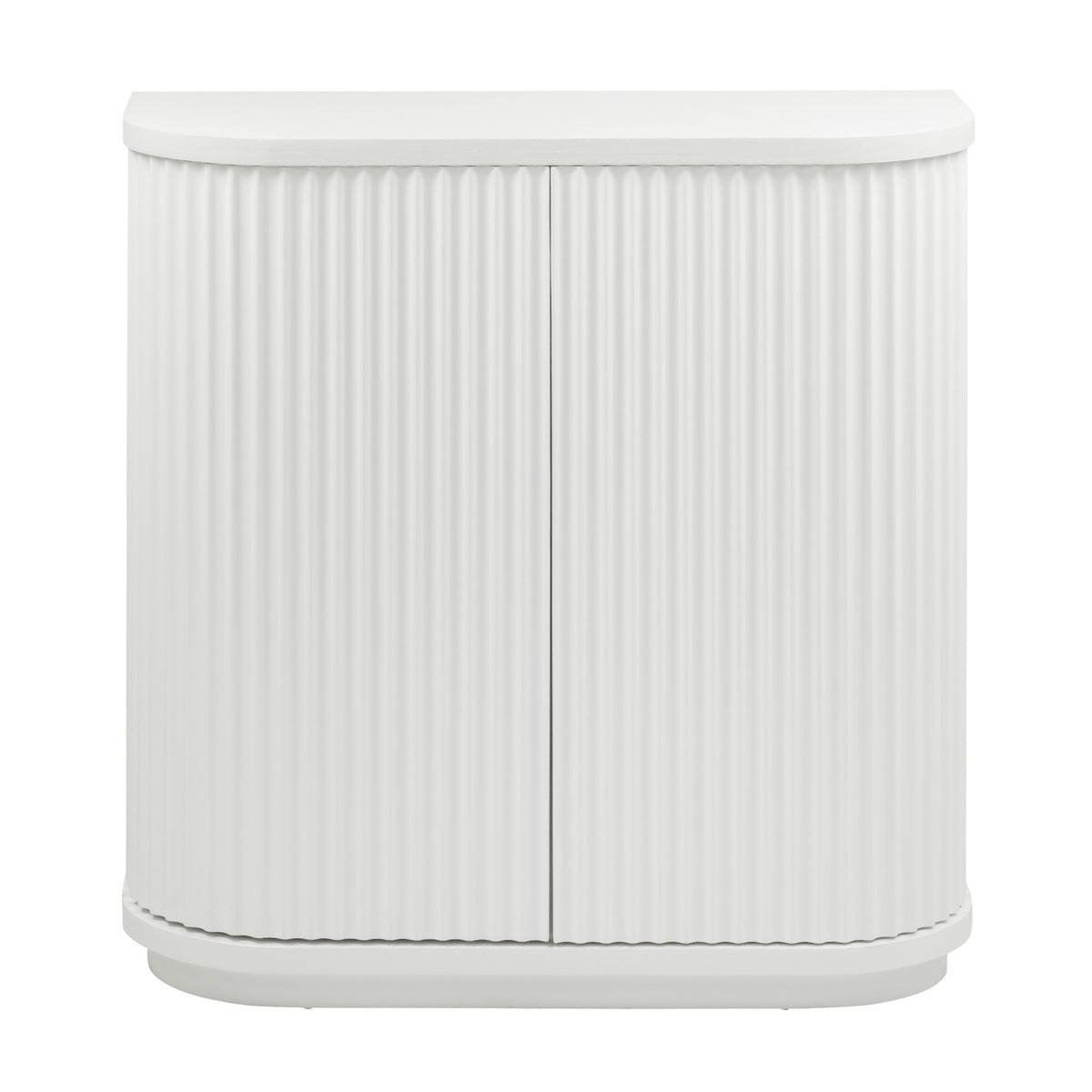 El Nino Flute 100cm Timber Storage Cabinet White