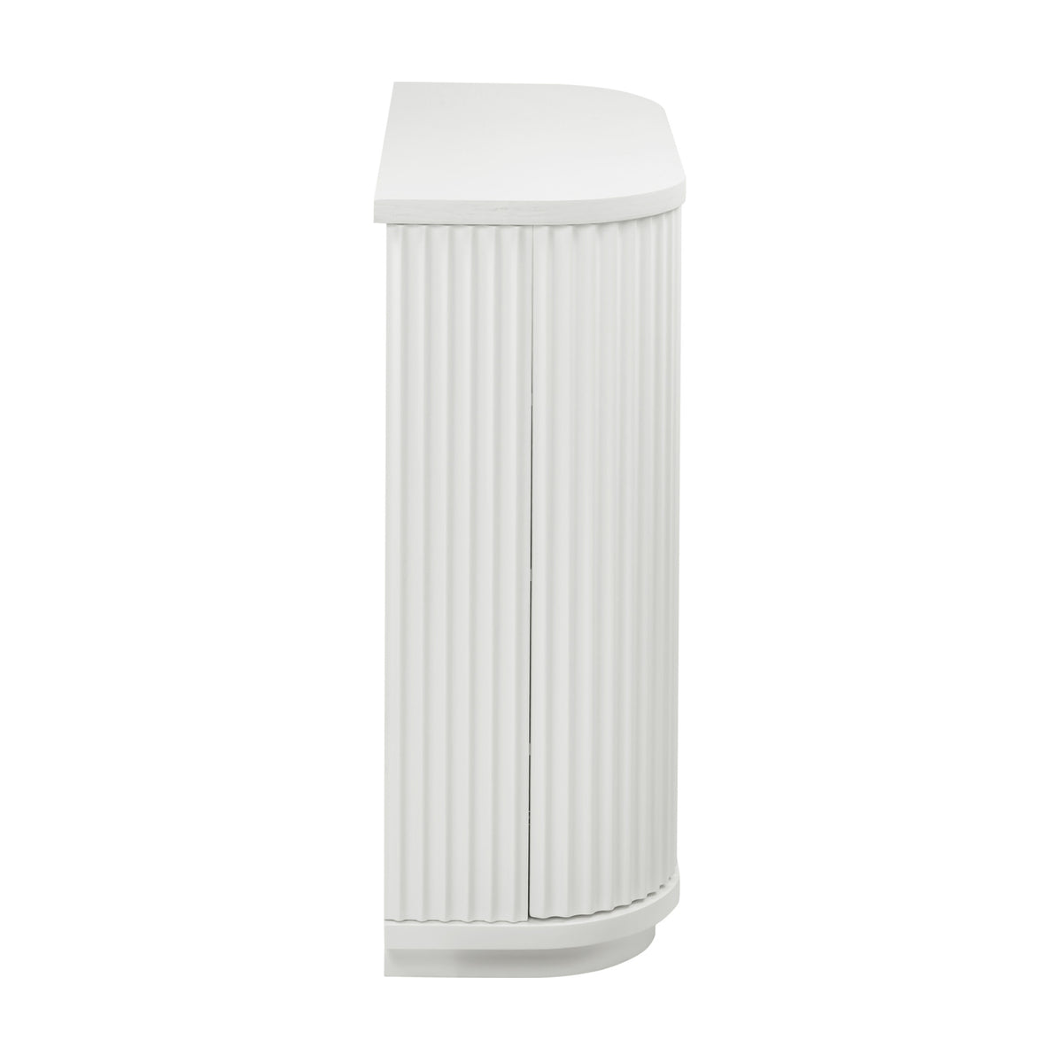 El Nino Flute 100cm Timber Storage Cabinet White
