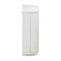 El Nino Flute 100cm Timber Storage Cabinet White