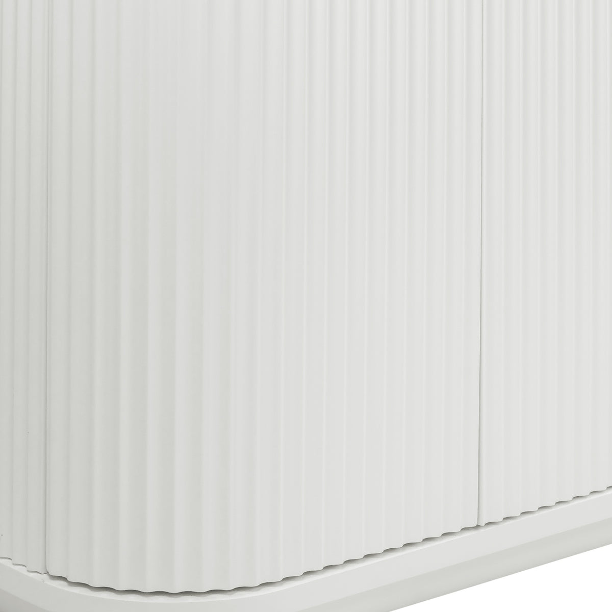 El Nino Flute 100cm Timber Storage Cabinet White