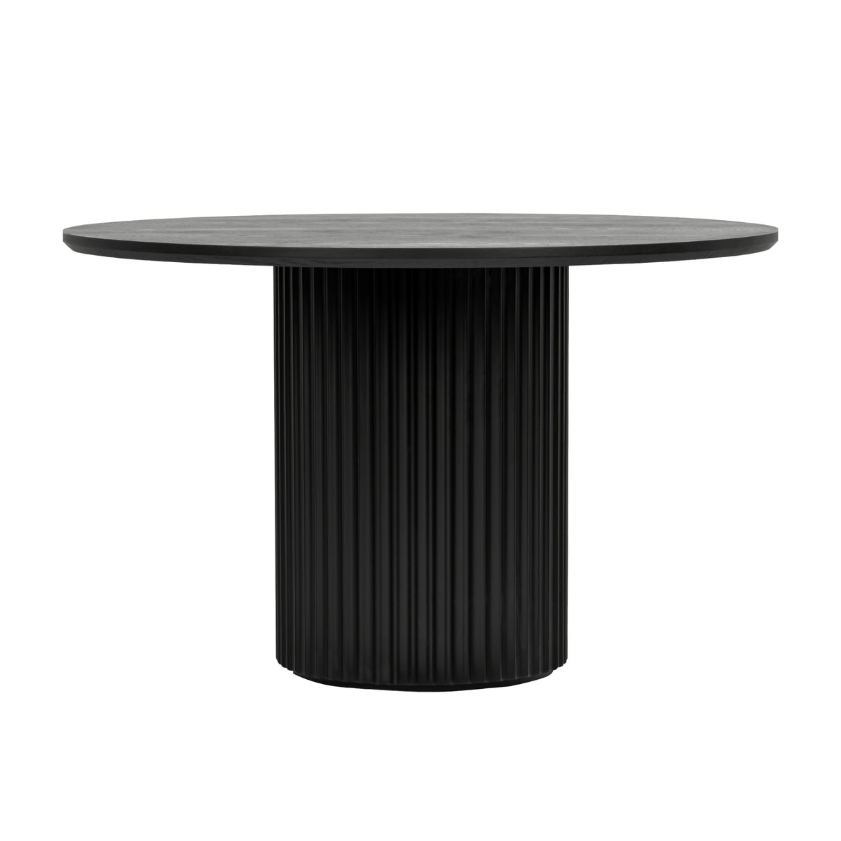 El Nino Flute 120m Round Dining Table Black