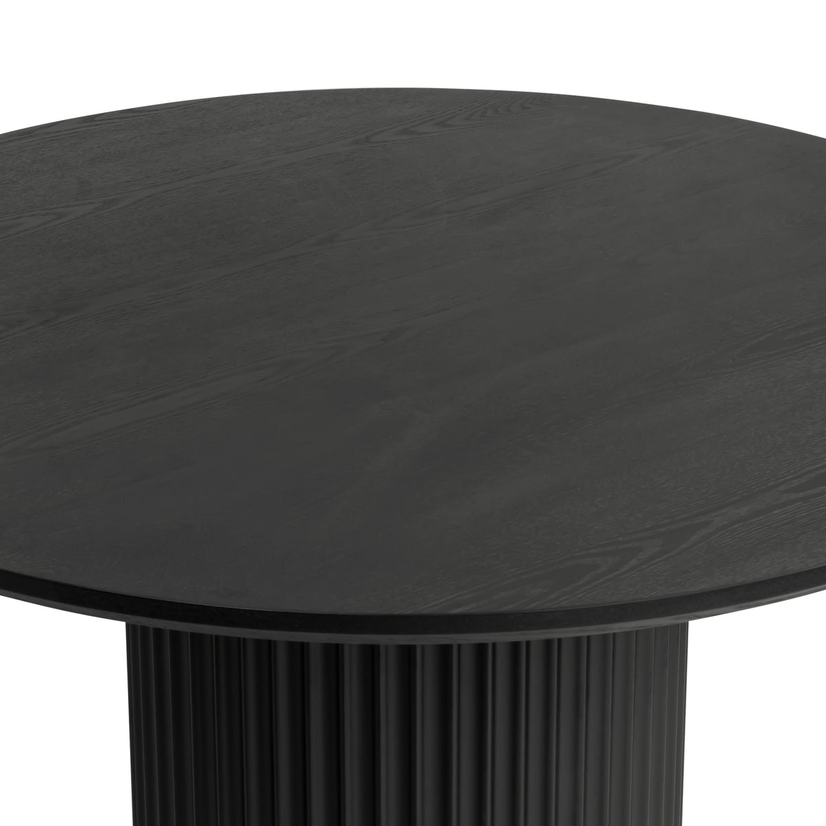 El Nino Flute 120m Round Dining Table Black