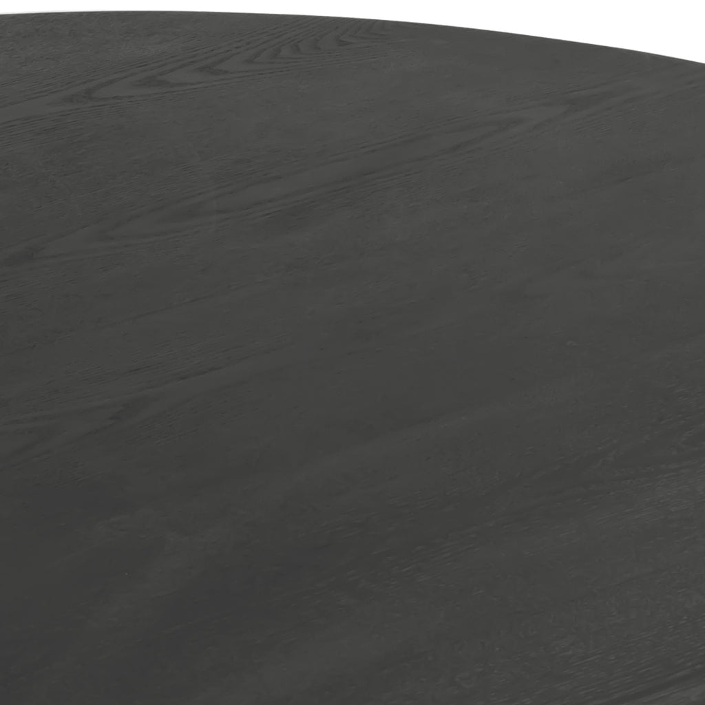 El Nino Flute 120m Round Dining Table Black