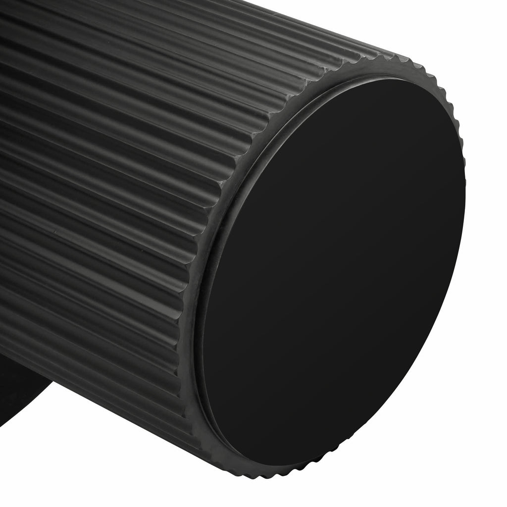 El Nino Flute 120m Round Dining Table Black
