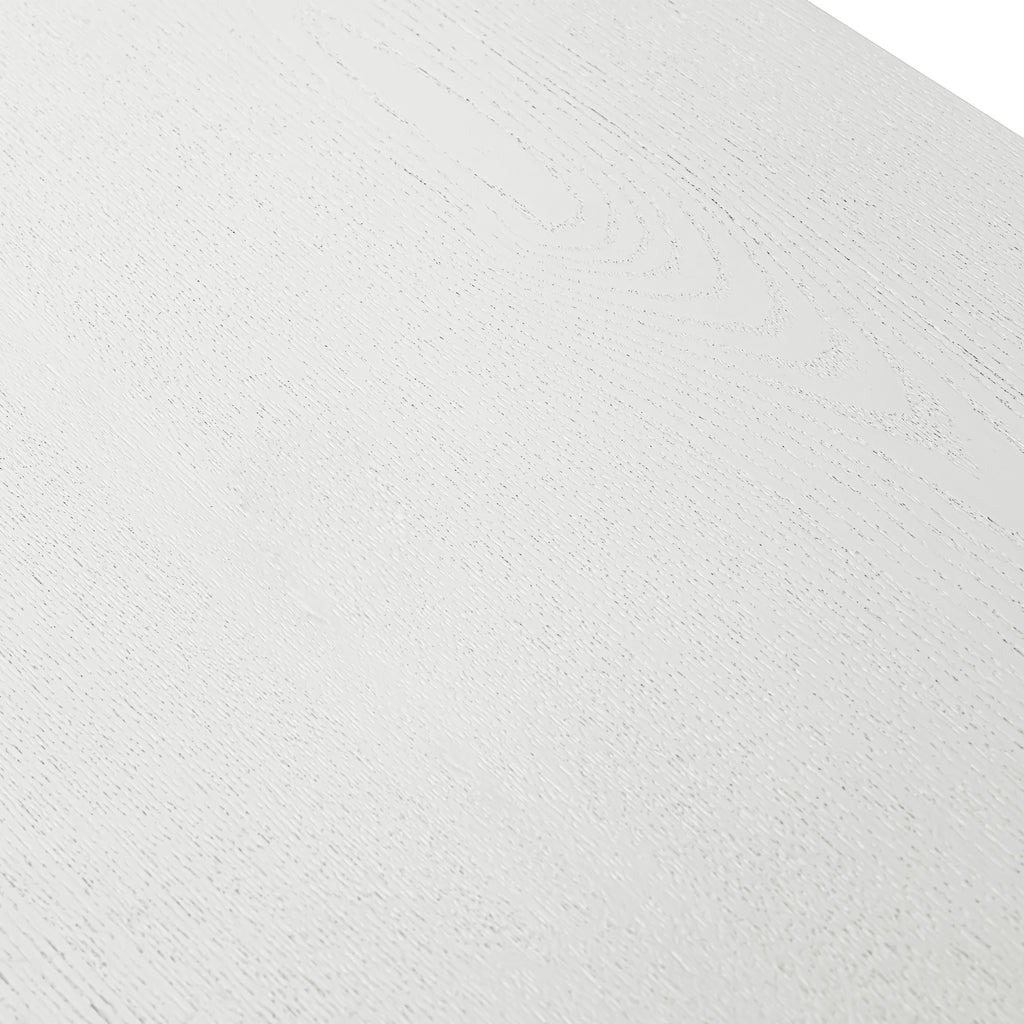 El Nino Flute 120m Round Dining Table White