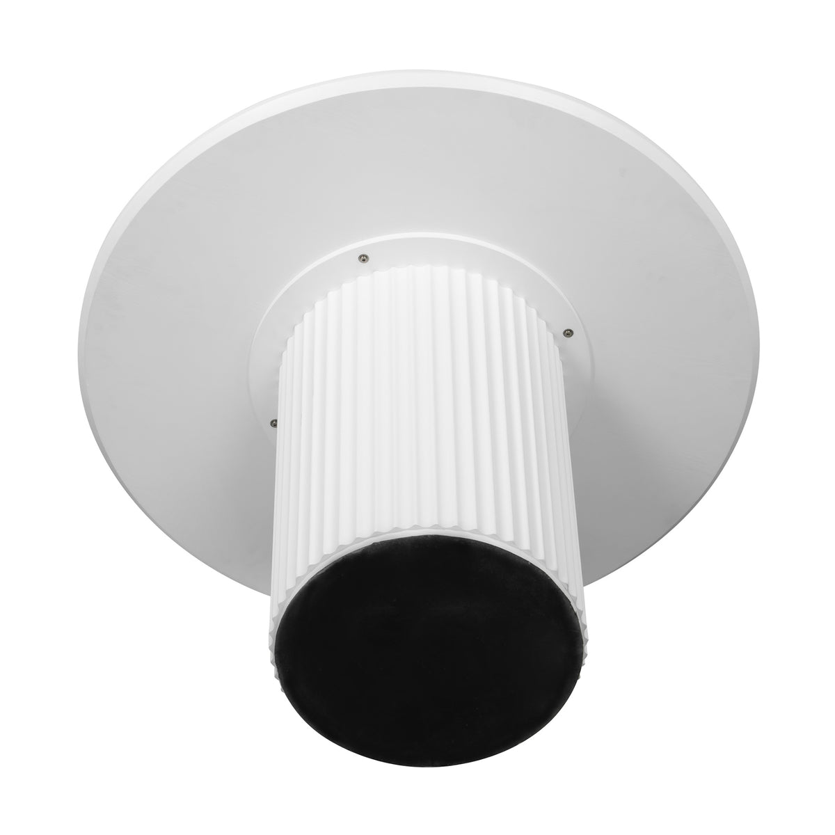 El Nino Flute 120m Round Dining Table White