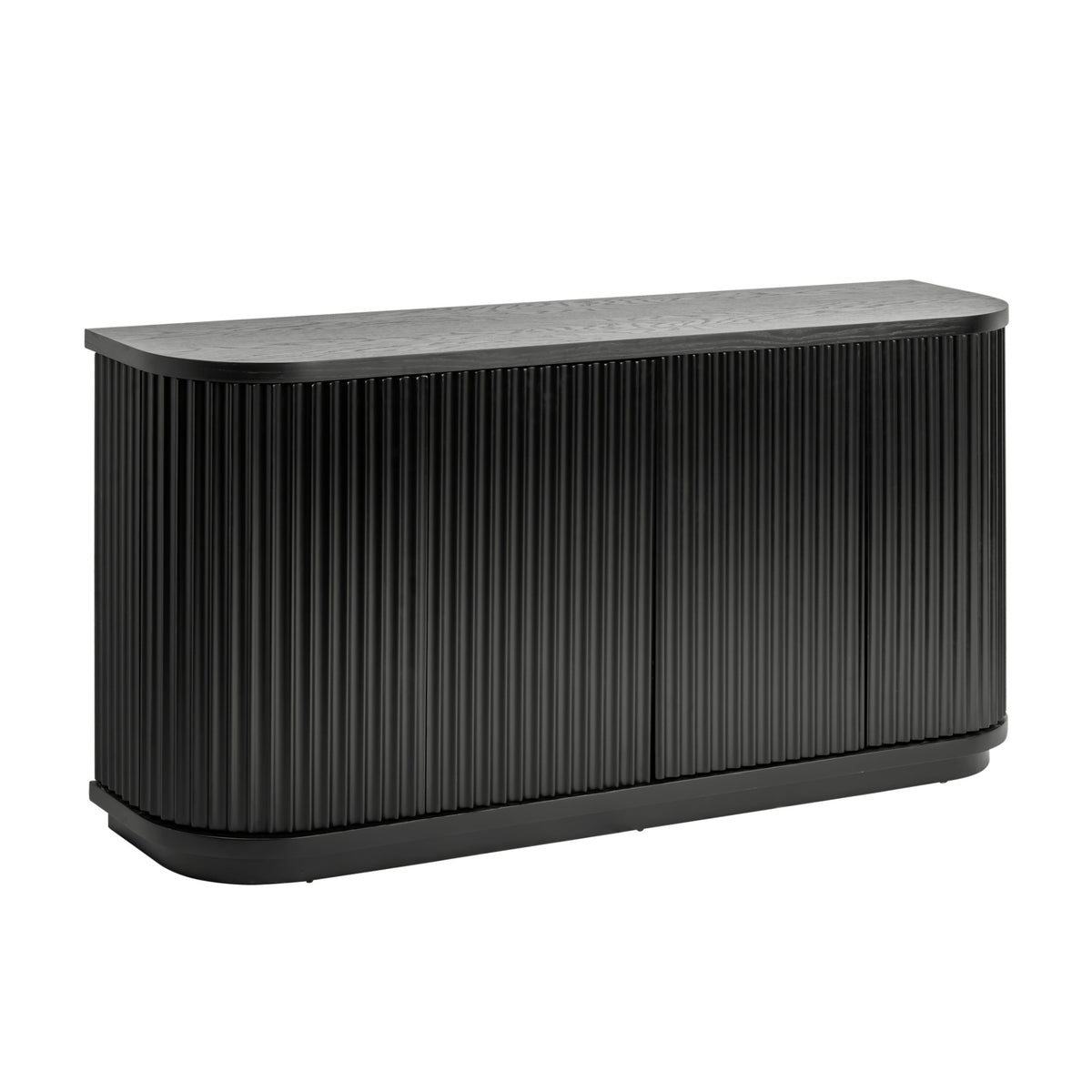 El Nino Flute 160cm Venner Top Buffet Storage Cabinet Black