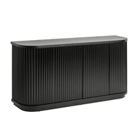 El Nino Flute 160cm Venner Top Buffet Storage Cabinet Black