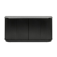 El Nino Flute 160cm Venner Top Buffet Storage Cabinet Black