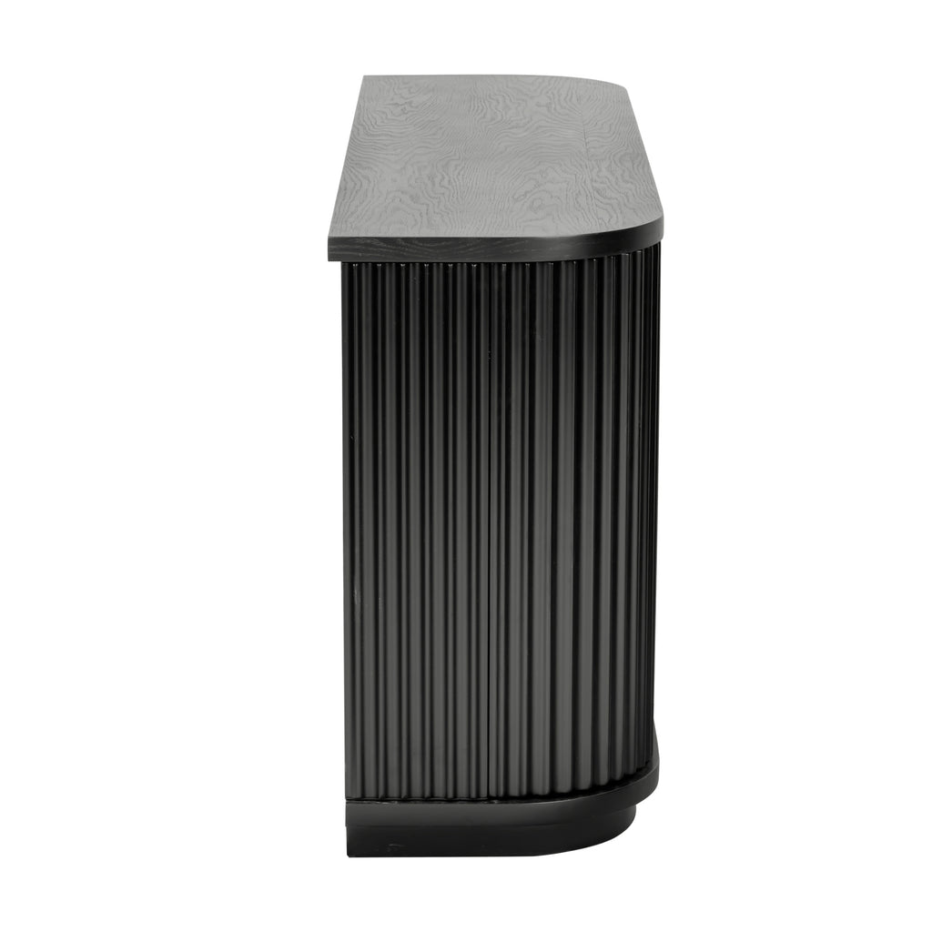 El Nino Flute 160cm Venner Top Buffet Storage Cabinet Black