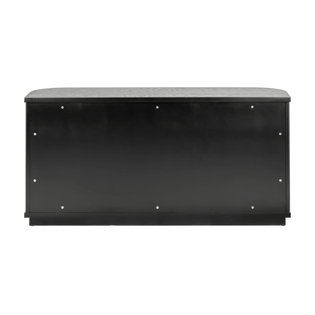 El Nino Flute 160cm Venner Top Buffet Storage Cabinet Black