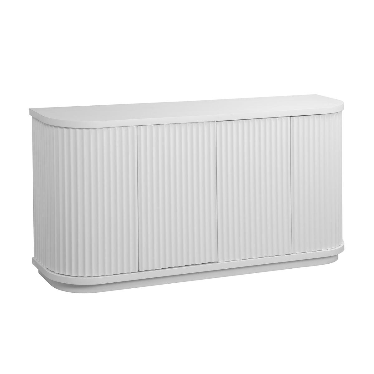 El Nino Flute 160cm Venner Top Buffet Storage Cabinet White