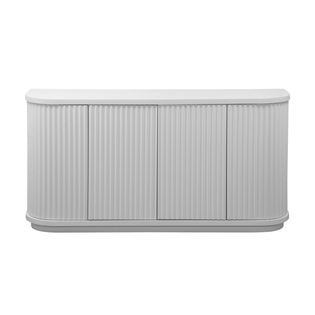 El Nino Flute 160cm Venner Top Buffet Storage Cabinet White